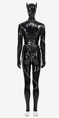 Cat Woman Selina Kyle Inspired Patent Leather Cosplay Adult Costume