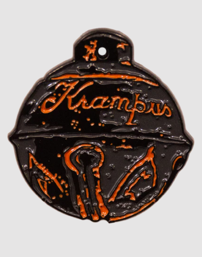 Krampus Bell Ornament Enamel Pin