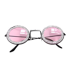 Rhinestone Long Bridge Sunglasses