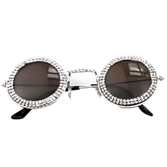 Rhinestone Long Bridge Sunglasses