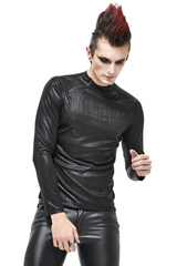 Men's Black Futuristic Top
