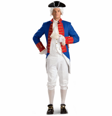 Revolutionary Red White and Blue Soldier Adult Costume
