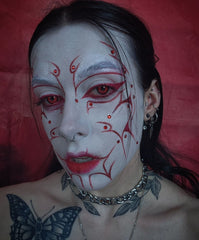 Angelic Red Theatrical Contact Lenses