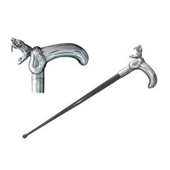 35″ Cobra Walking Cane with Zinc Handle