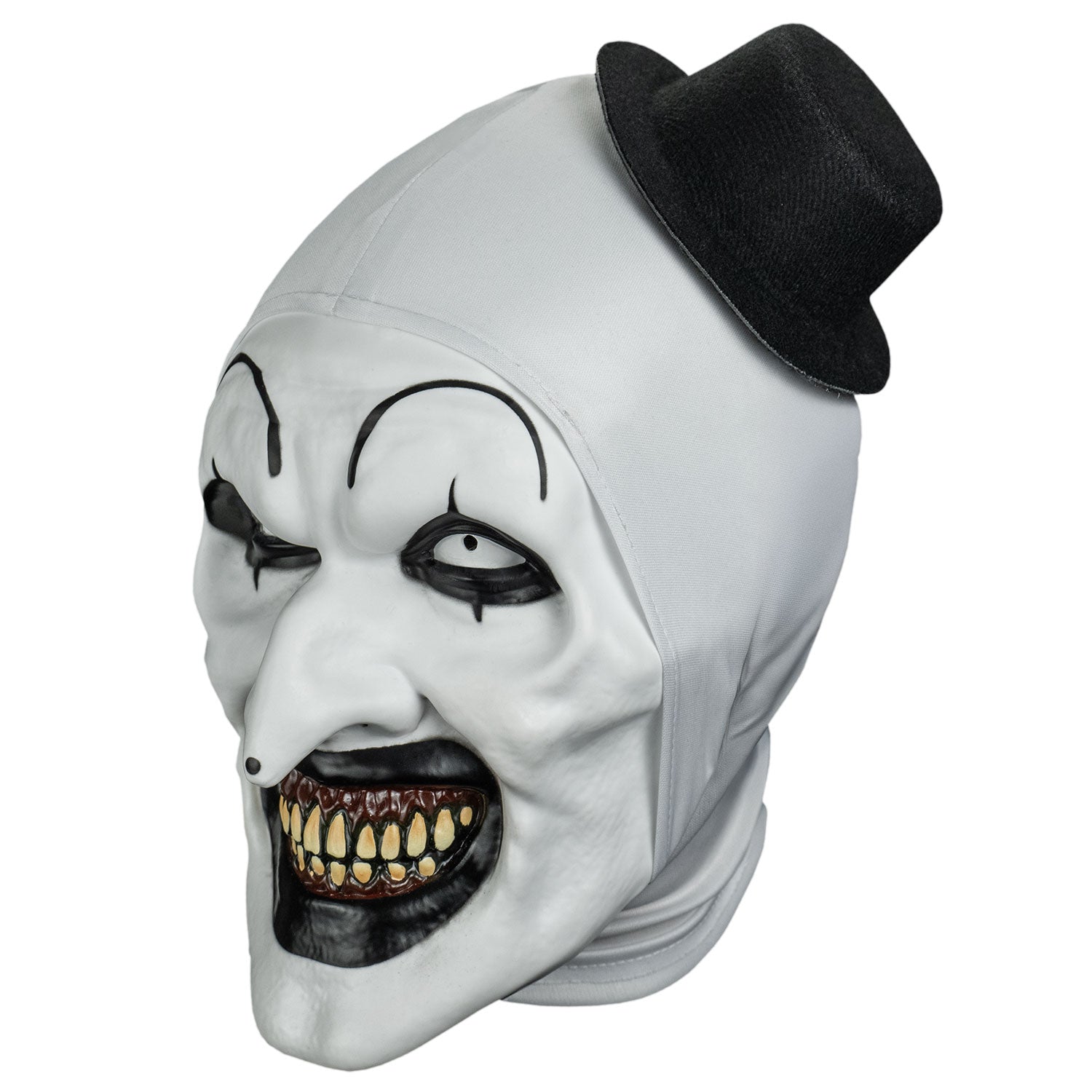 Rubber Johnnies Happy Smiling Clown Mask – Classic Vintage Red & White Latex Full Mask For Halloween