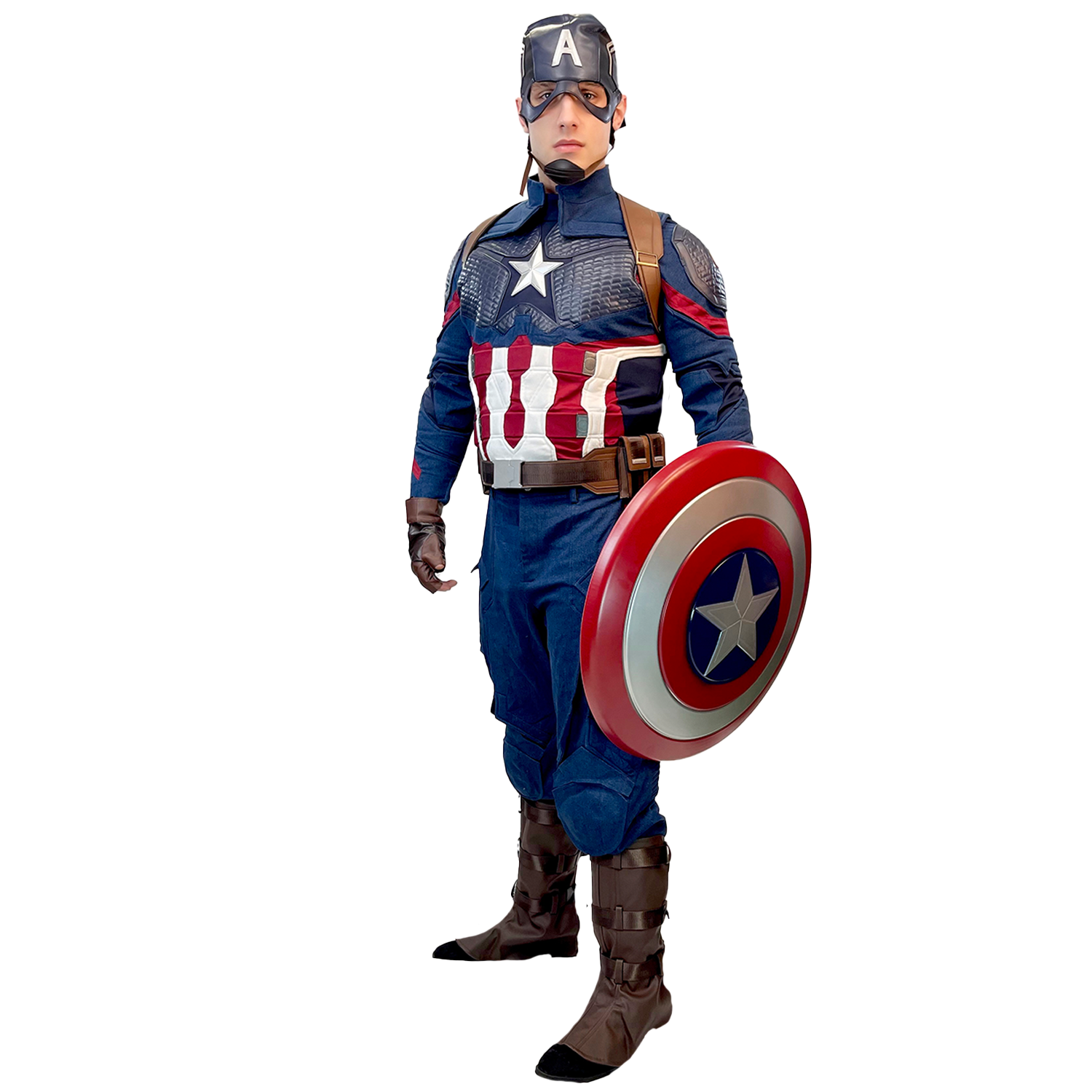 Deluxe Inspired Captain America Professional Cosplay Adult Costume