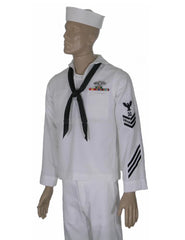 USN Navy White Cracker Jack Adult Costume