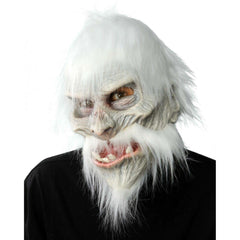 Abominable Snow White Ice Warrior Mask w/ Mouth Movement