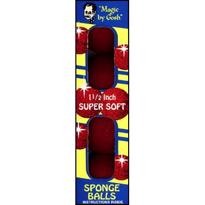 1.5" Super Soft Sponge Balls Pack (RED)