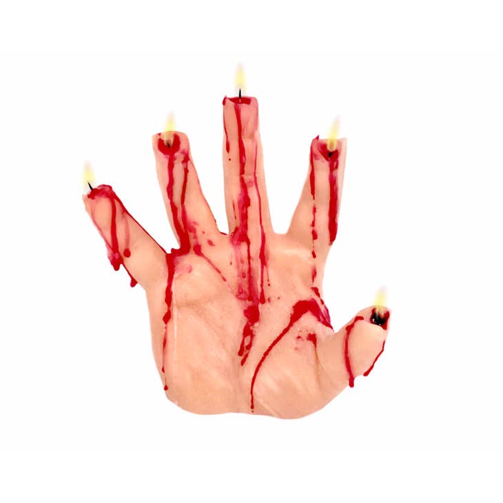 Melting Bleeding Hand Unscented Candle