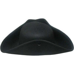 Adult Colonial Black Tricorn Hat