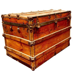 Antique Brown Pirate Treasure Chest