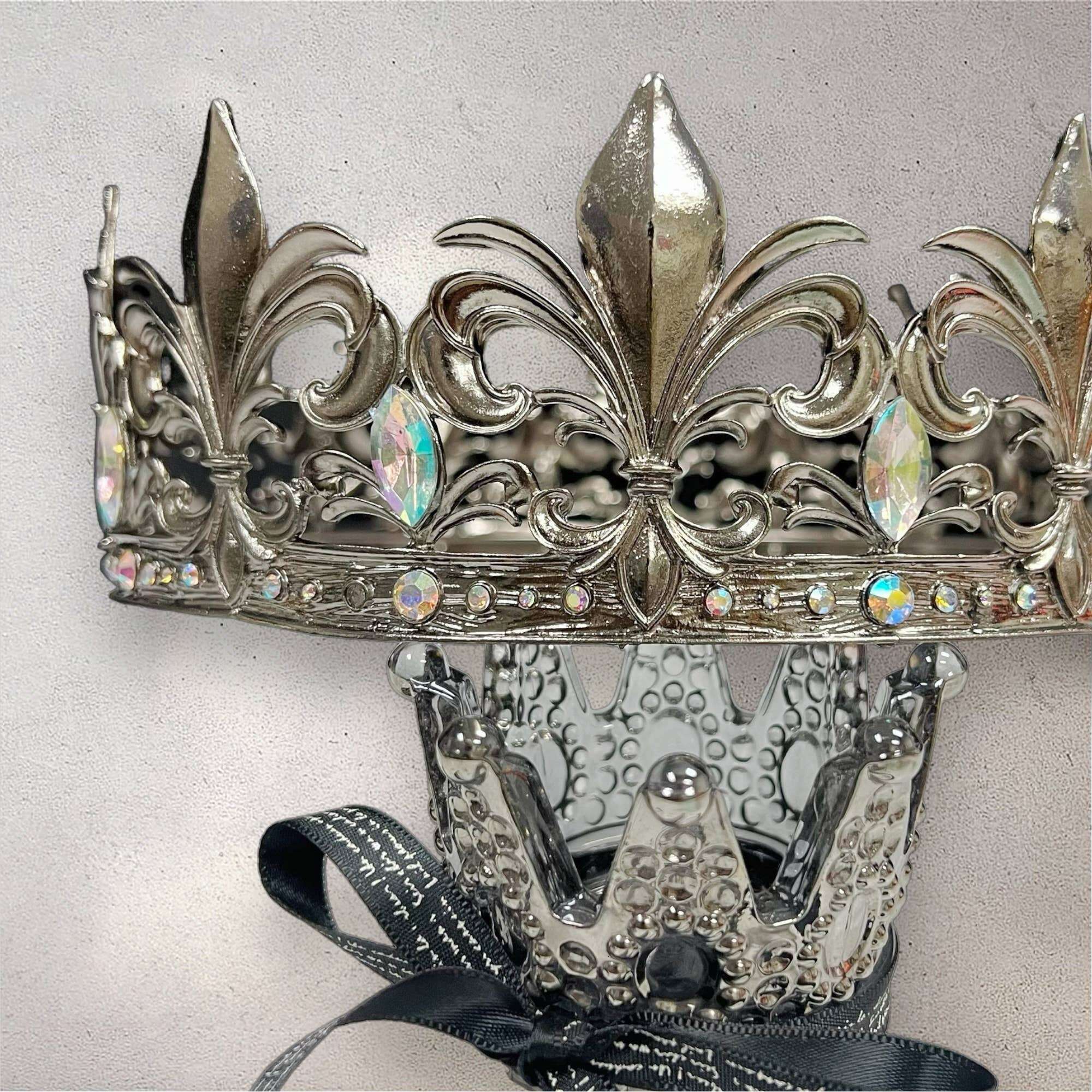 Antique Fleur De Lis Prince Crown