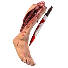 Severed Female Left Leg w/ Exposed Resin Bone