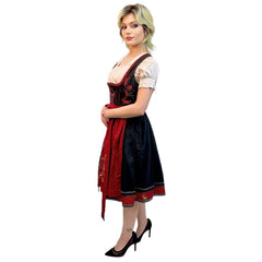 Authentic German Women Red Dirndl Adult Costume