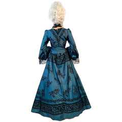 Royal Dark Blue Colonial Queen Women's Adult Costume