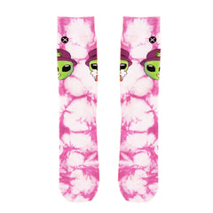 Tie Dye Alien Socks