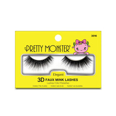 Pretty Monster - Elegant 3D Faux Mink Lashes