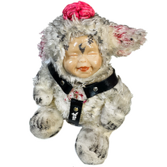 Bunny Doll W/ Exposed Brain - Morgue Collection