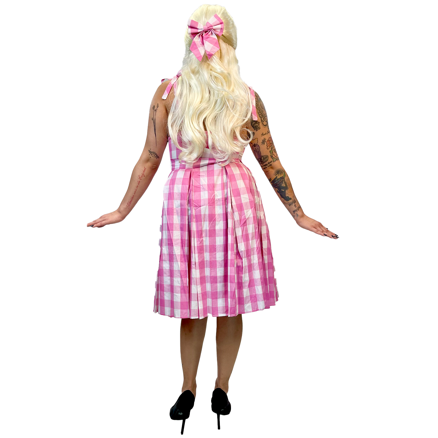 pink gingham dress barbie costume Barbie costume pink Gingham dress size large