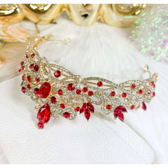 Baroque Bow Ruby Tiara