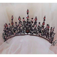 Baroque Pink Crystal Tiara