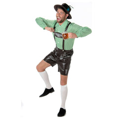 Bavarian Alpine Man Deluxe Sage Octoberfest Adult Costume