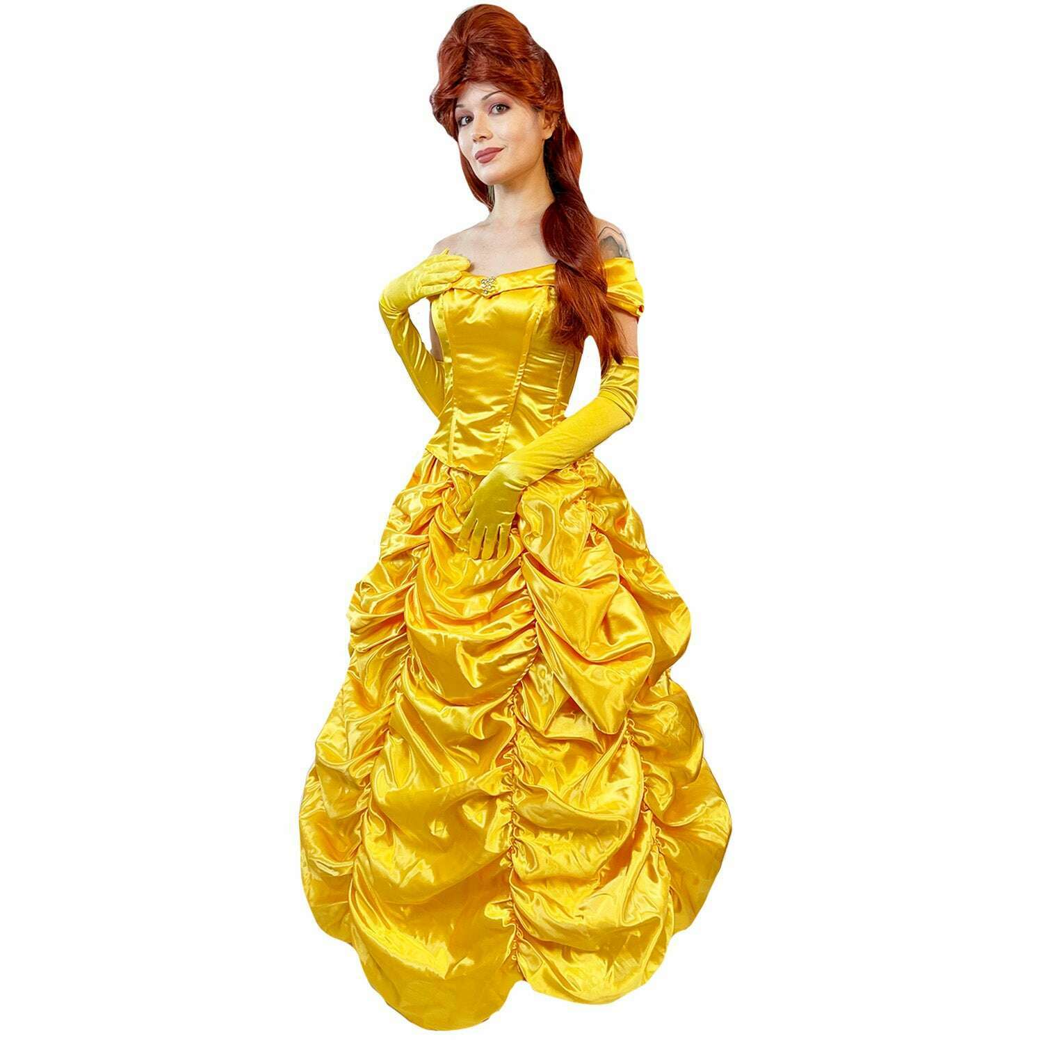 belle dress for women Women's Sassy Deluxe Costume Needing help from the enchanted wardrobe and glittering like gold might be a little more than you want on a nightly basis Short Pink Sweetheart Summer Dress