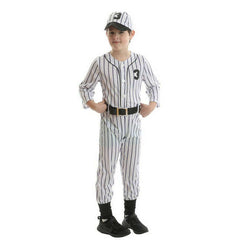 Big League Baseball Player Deluxe Kids Costume