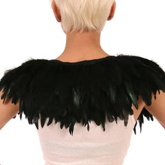 Black/Iris Coque Feather Collar