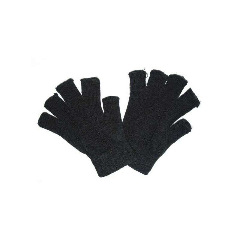 Black Fingerless Gloves