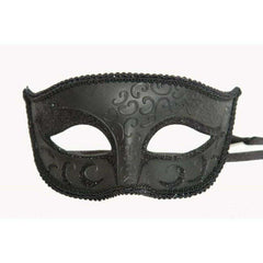 Black Glittery Female Mask