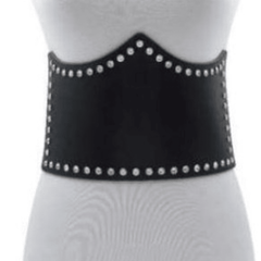 Black Jeweled Corset Belt