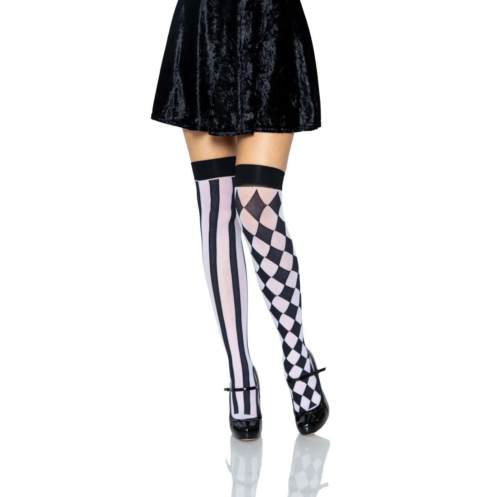 Harley quinn skirt black and white hotsell