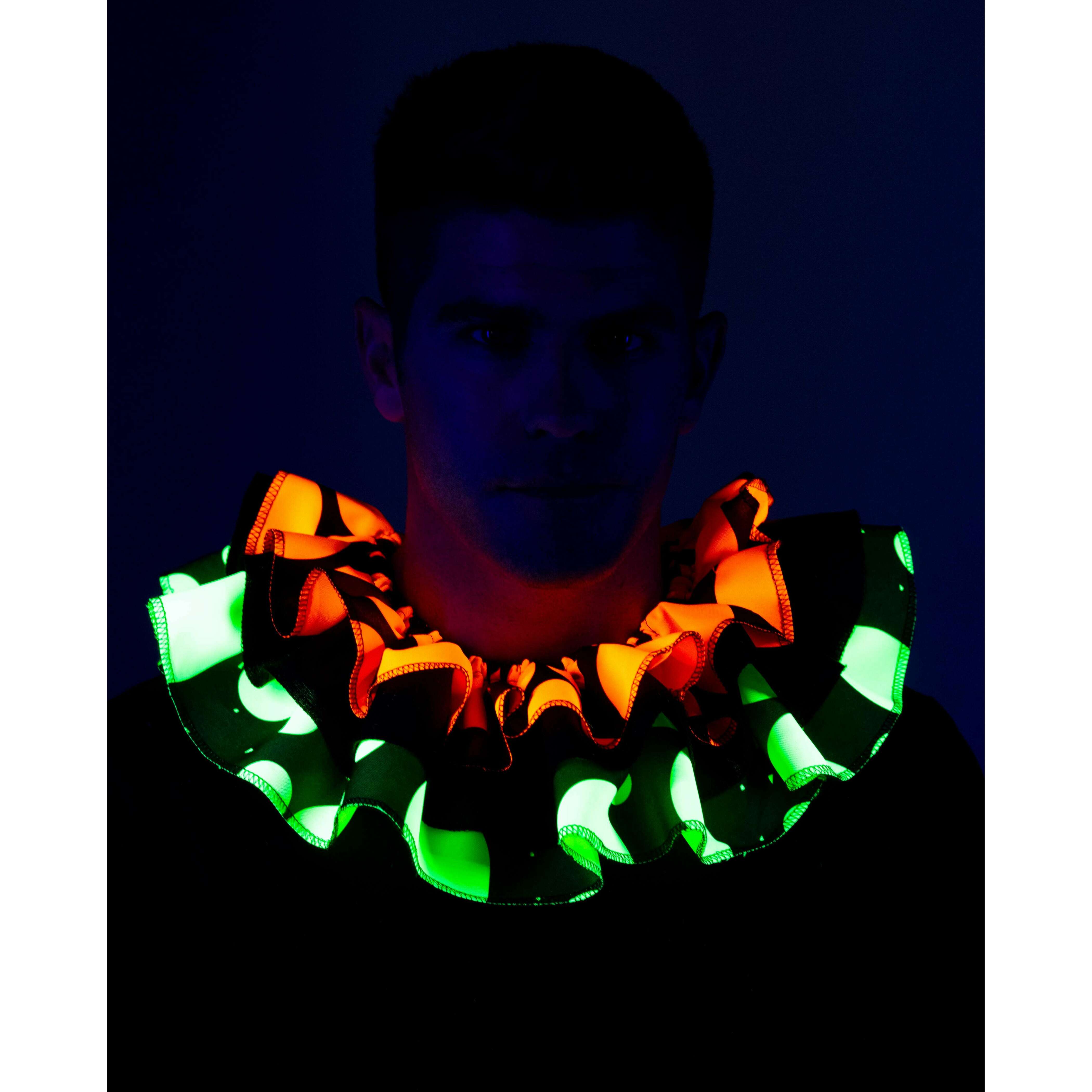 Blacklight Reactive Clown Collar