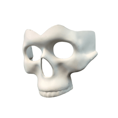 Blank White Skull Mask