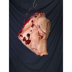 Blood Splattered Hanging Pig Head Prop