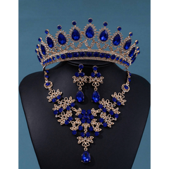 Blue and Gold Crown Set