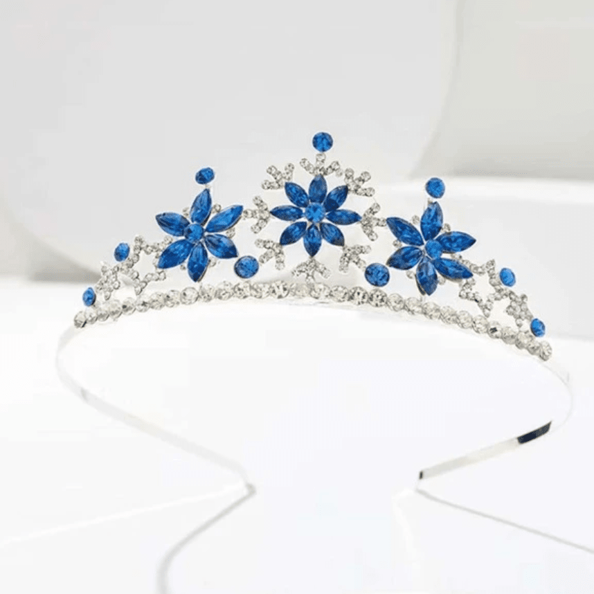 Blue Stone Flower Princess Tiara