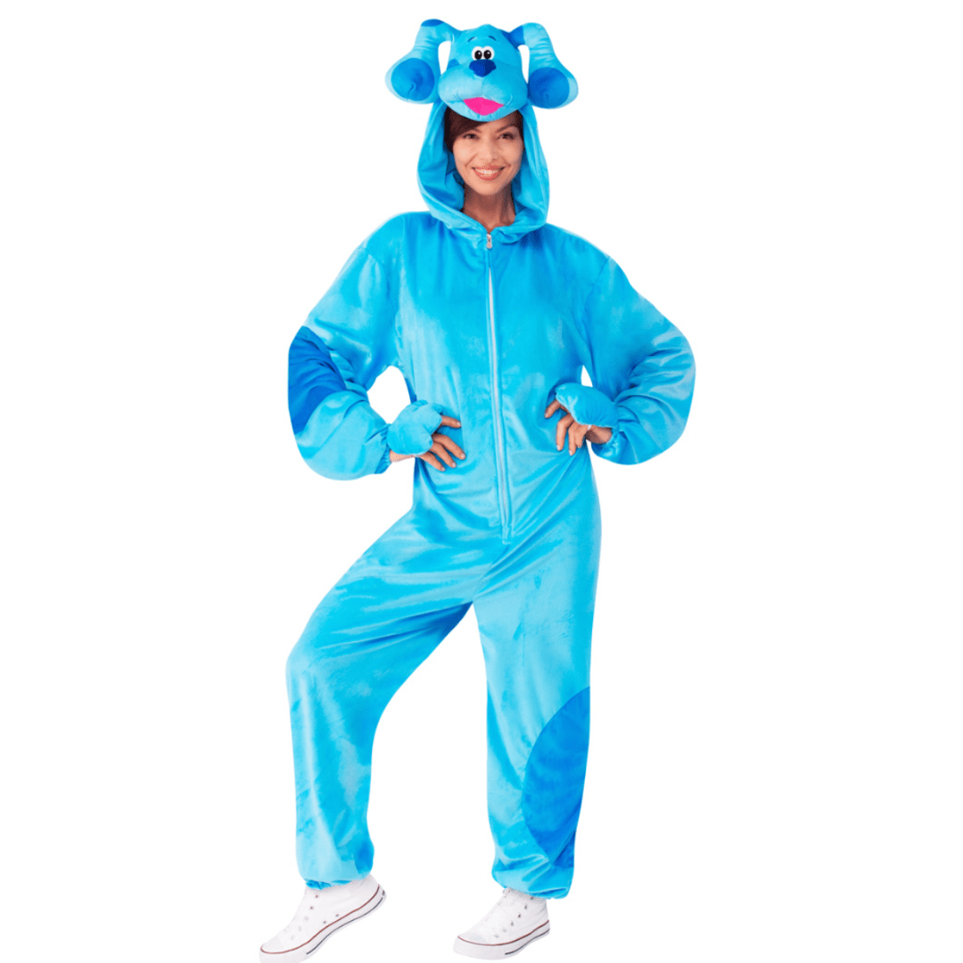 Blue's Clues & You Blue Adult Onesie Costume