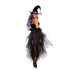 Boo-Tiful Sultry Purple & Black Witch Adult Costume