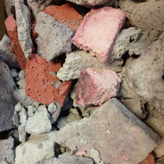 Breakaway Cement and Brick Rubble Set Decoration 5lbs - RED-GREY-TAN MIX