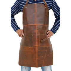 Premium Durable Leather Adult Apron