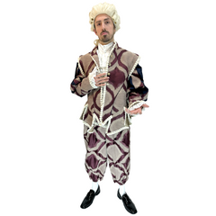 Medieval Burgundy Prince Men's Costume