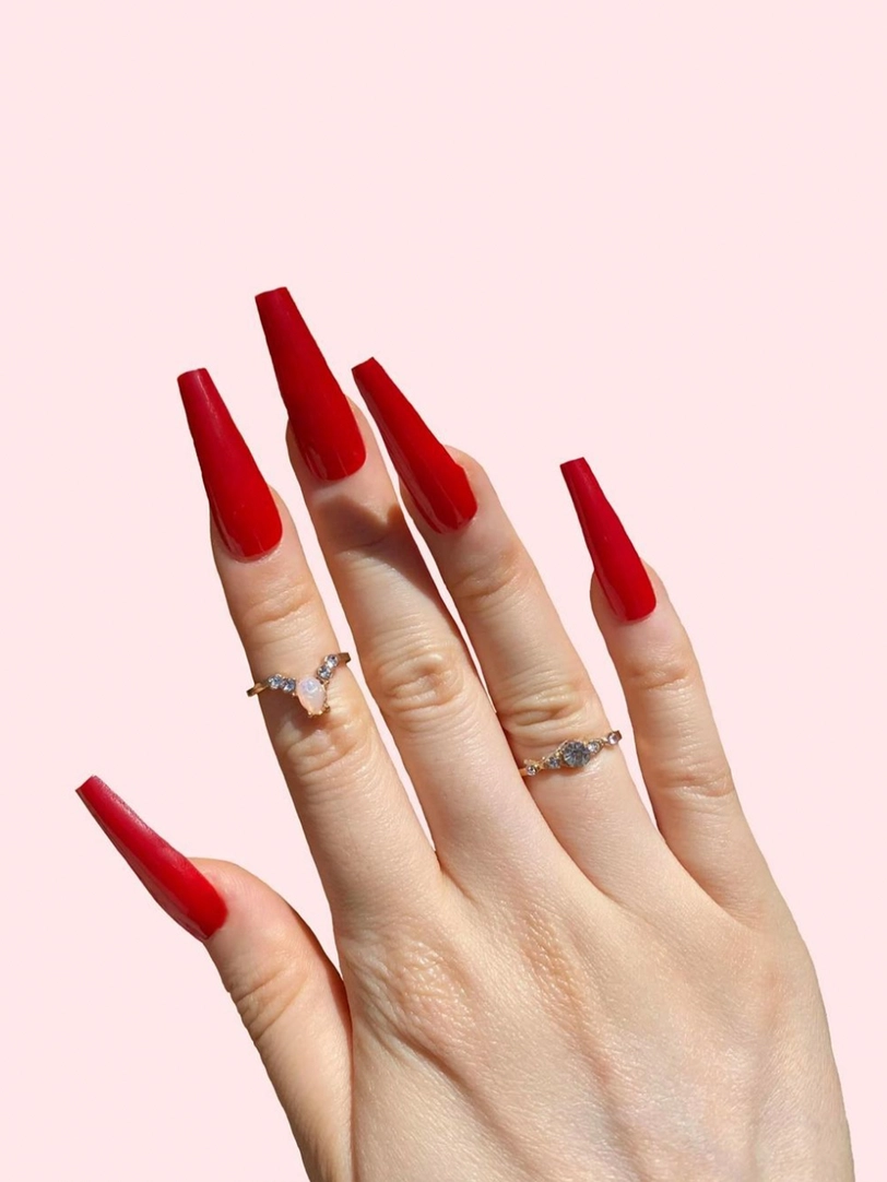 Wild in Love | Matte Extra Long Coffin Press-On Nails