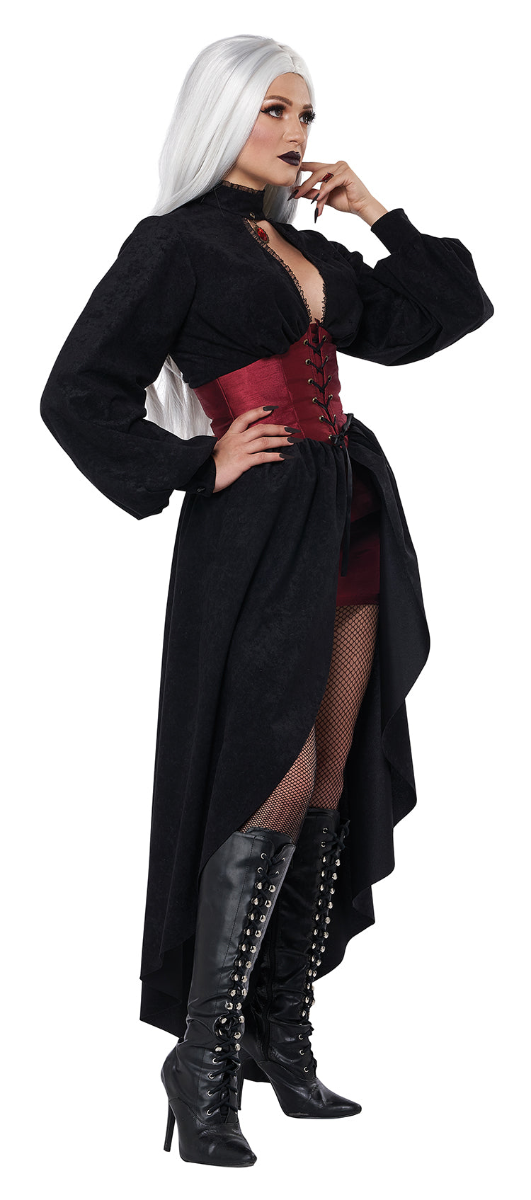 Bitten Bad Vampire Corset Coat Women's Costume - Large
