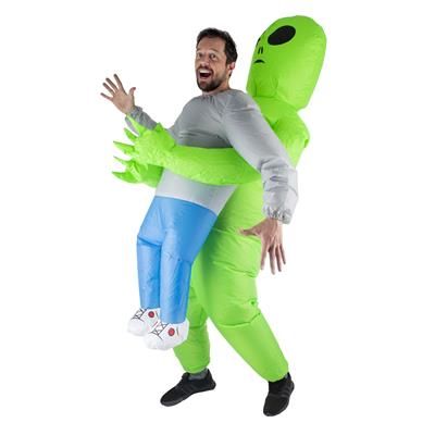 Inflatable Classic Green Alien Abduction Unisex Adult Costume