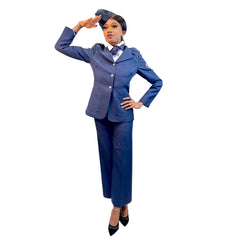 Air Force Navy Blue Women's Adult Uniform Costume