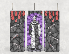 Art Clown Terrifier Stained Glass Tumbler