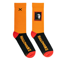 Halloween Patch Men's Crew Sideways Socks